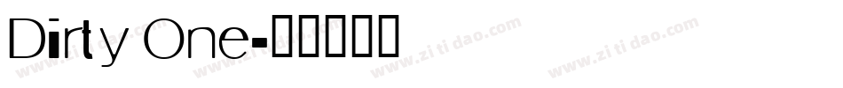 Dirty One字体转换